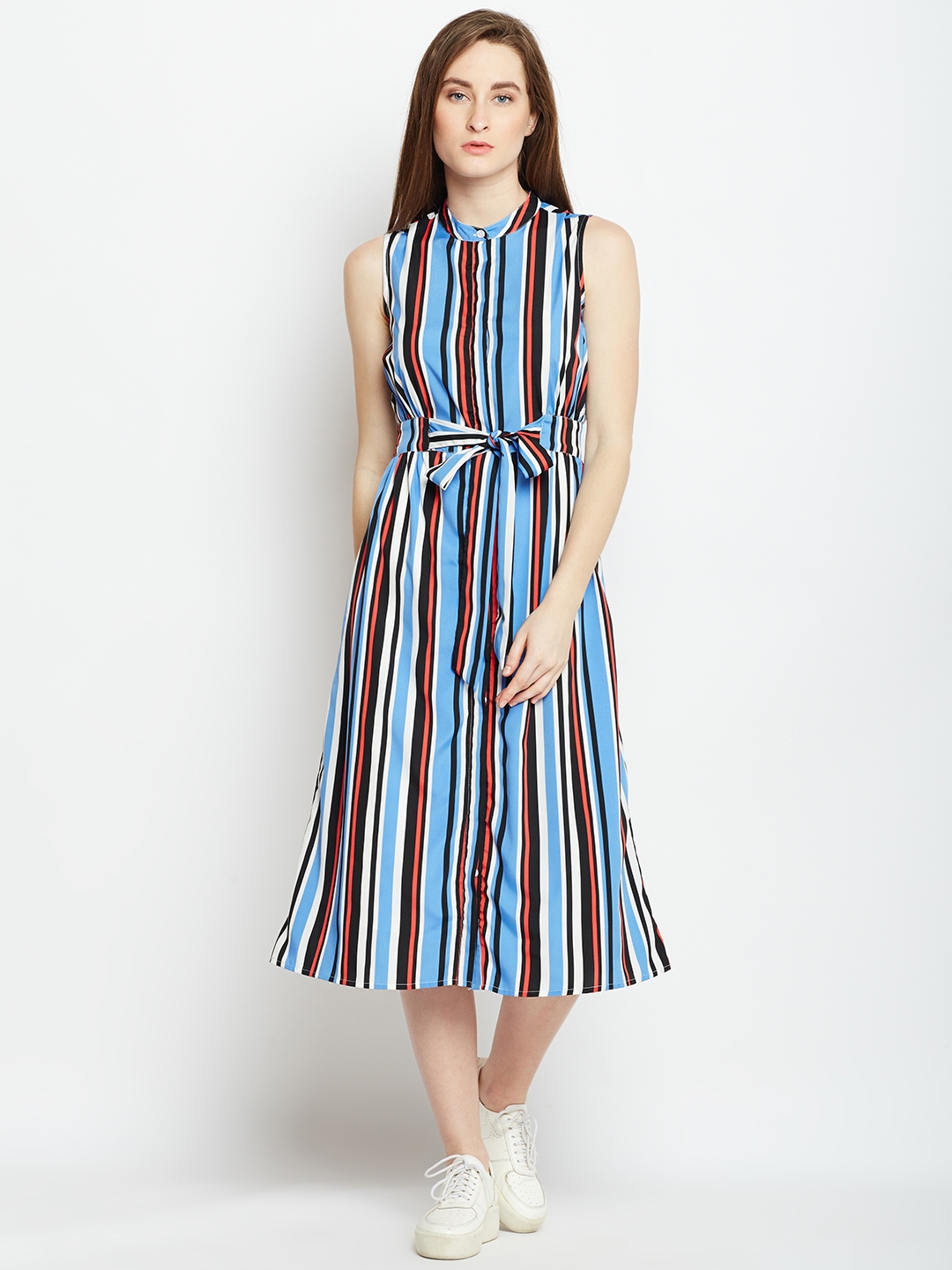 striped dress myntra