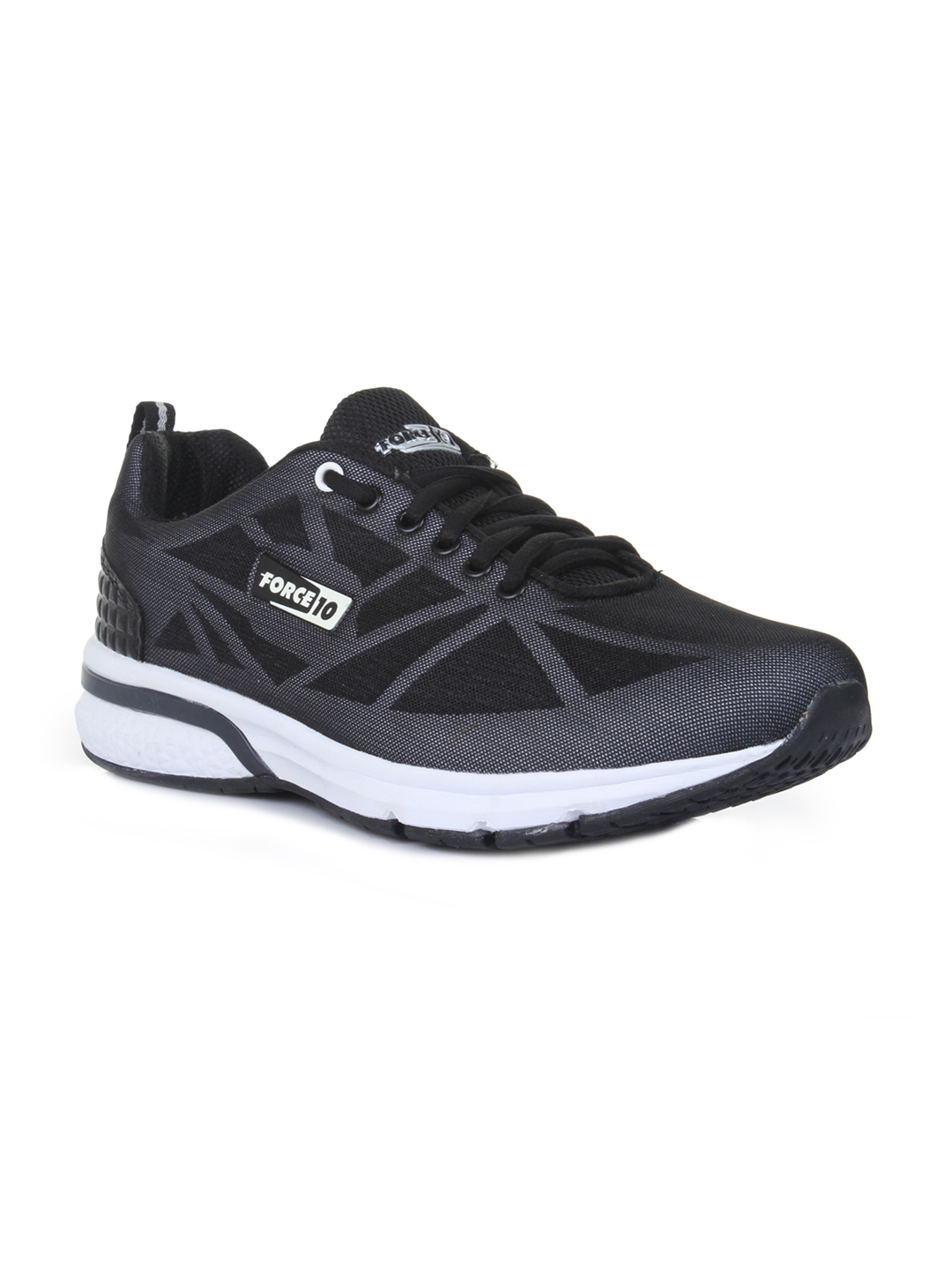 Buy Force 10 By Liberty Men Black Running Shoes Sports Shoes for