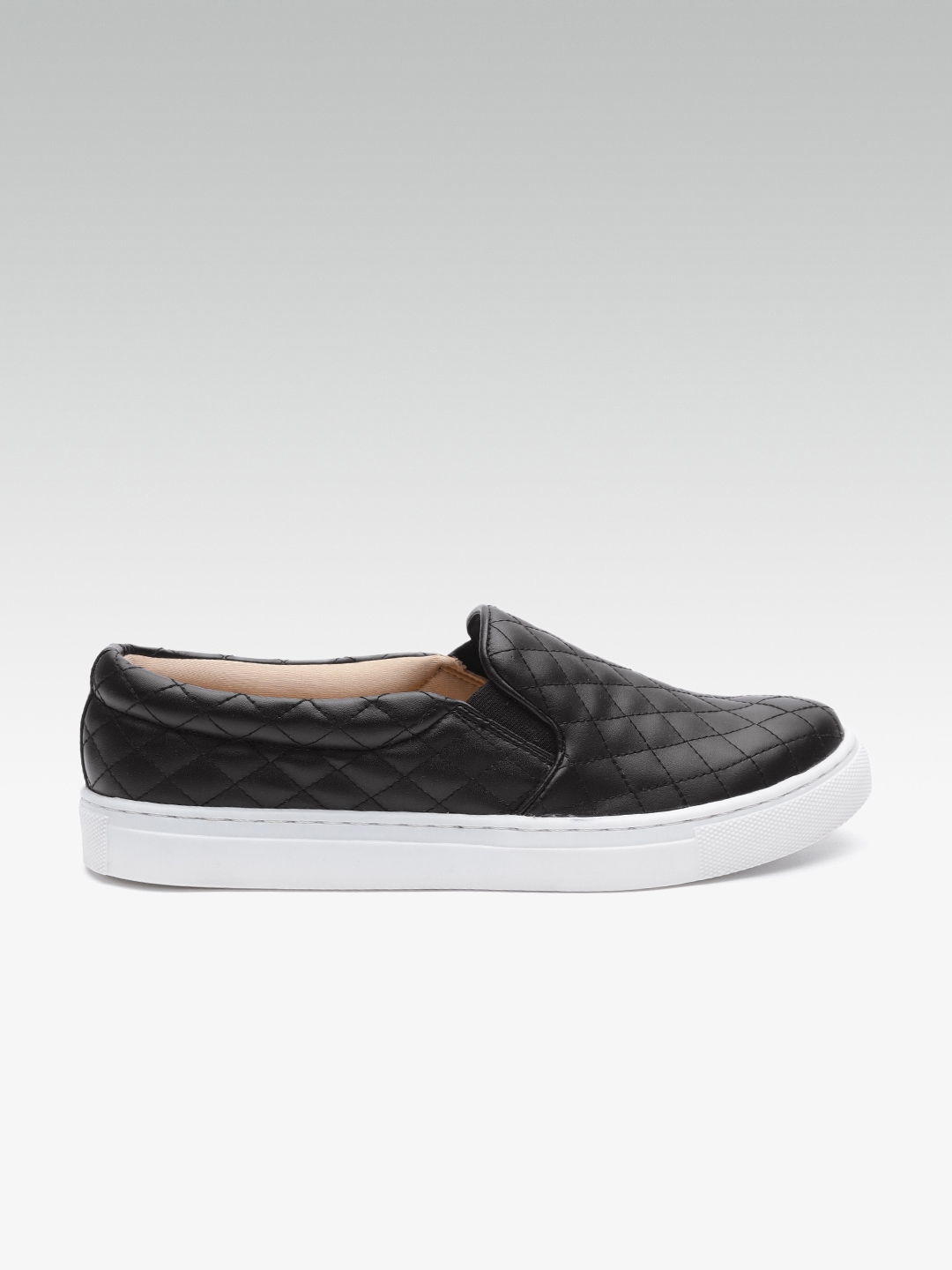 quilted slip on sneakers