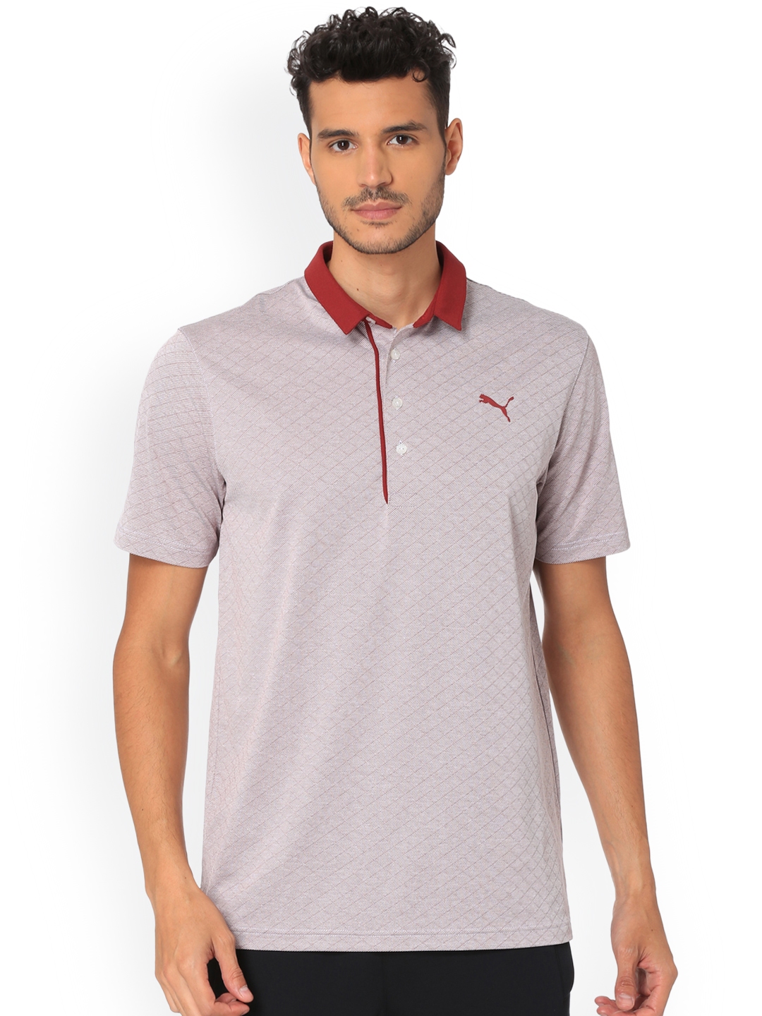 puma diamond jacquard polo