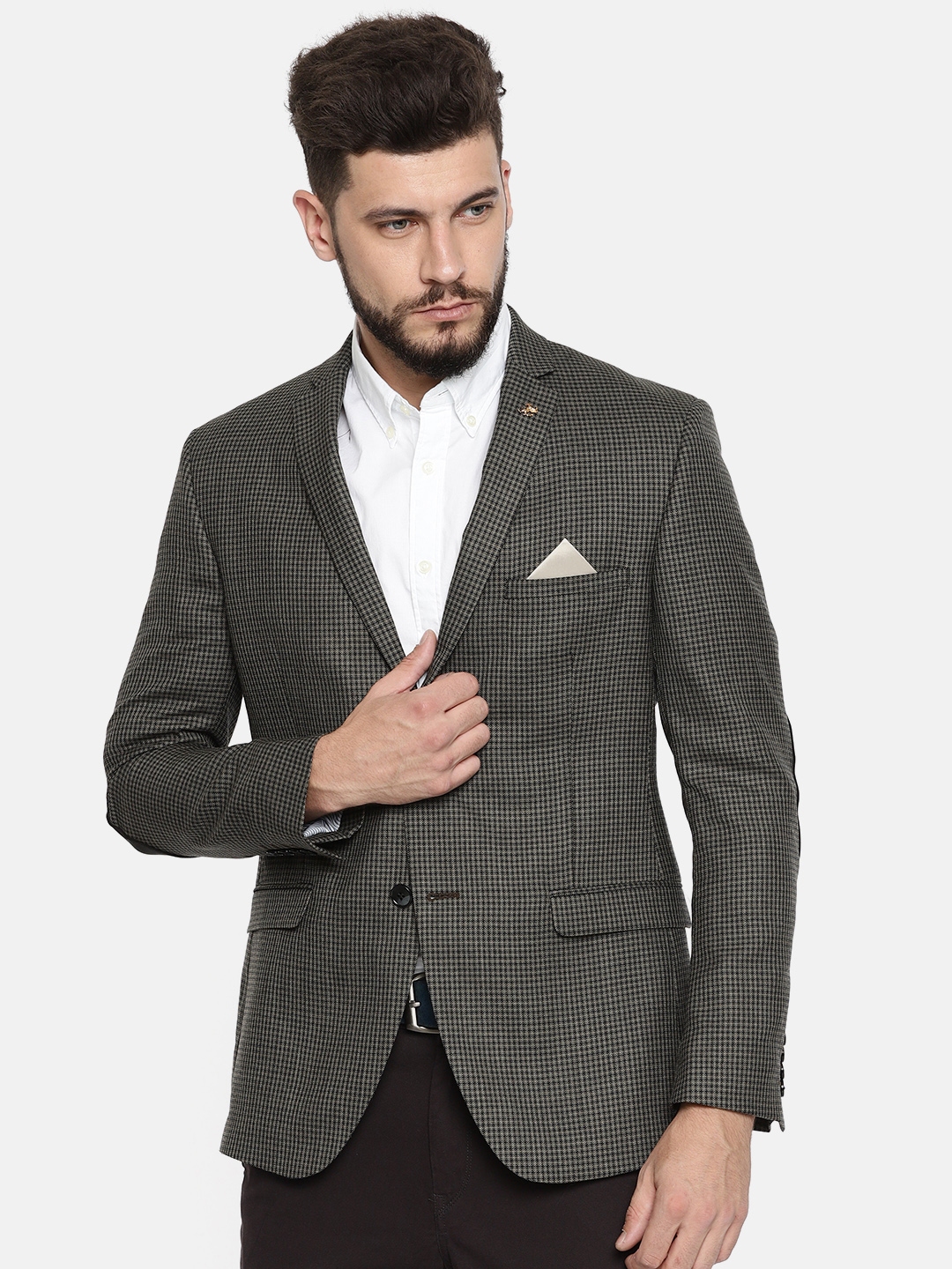 Casual fitted outlet blazer