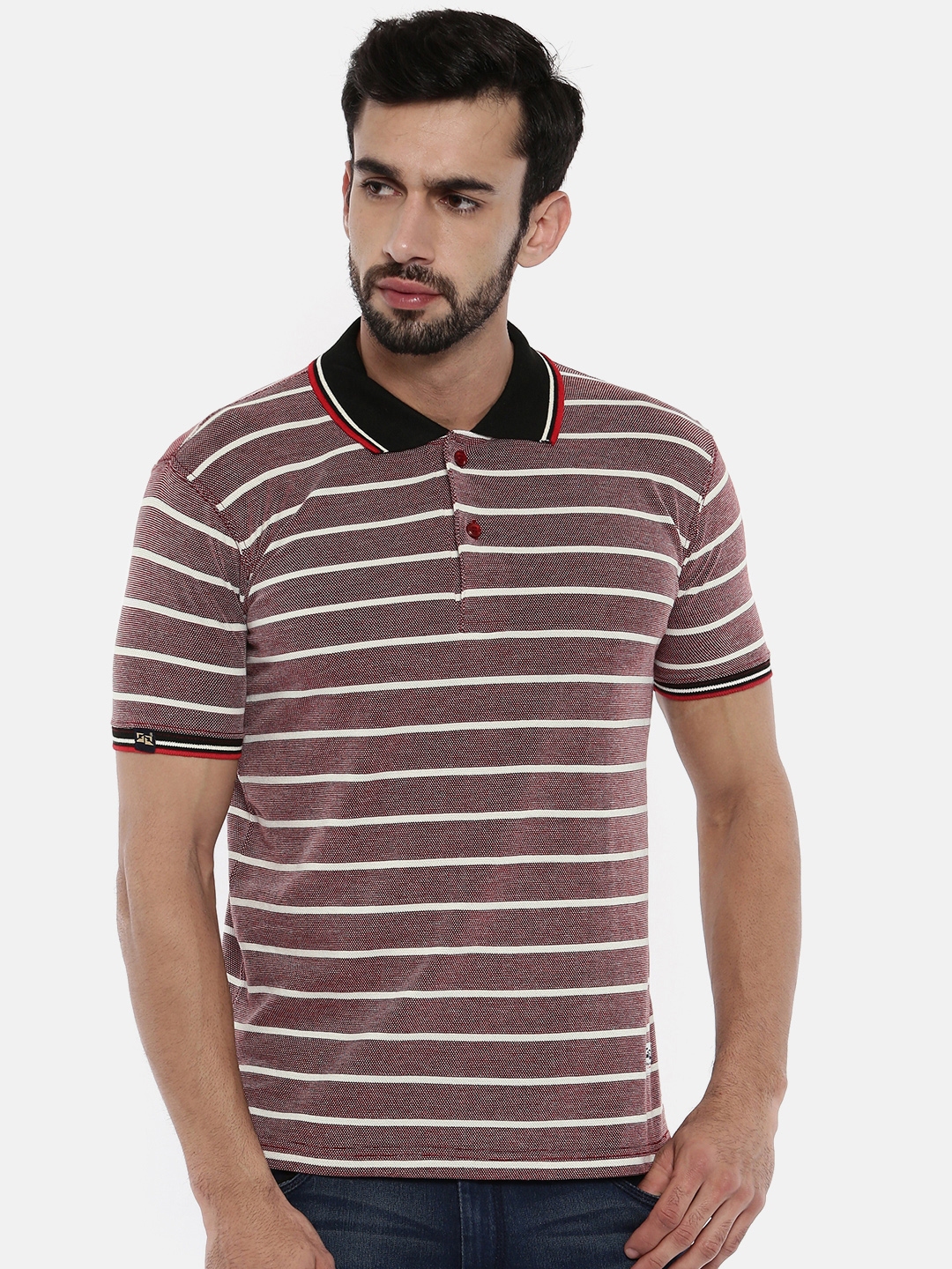 red polo shirt mens outfit