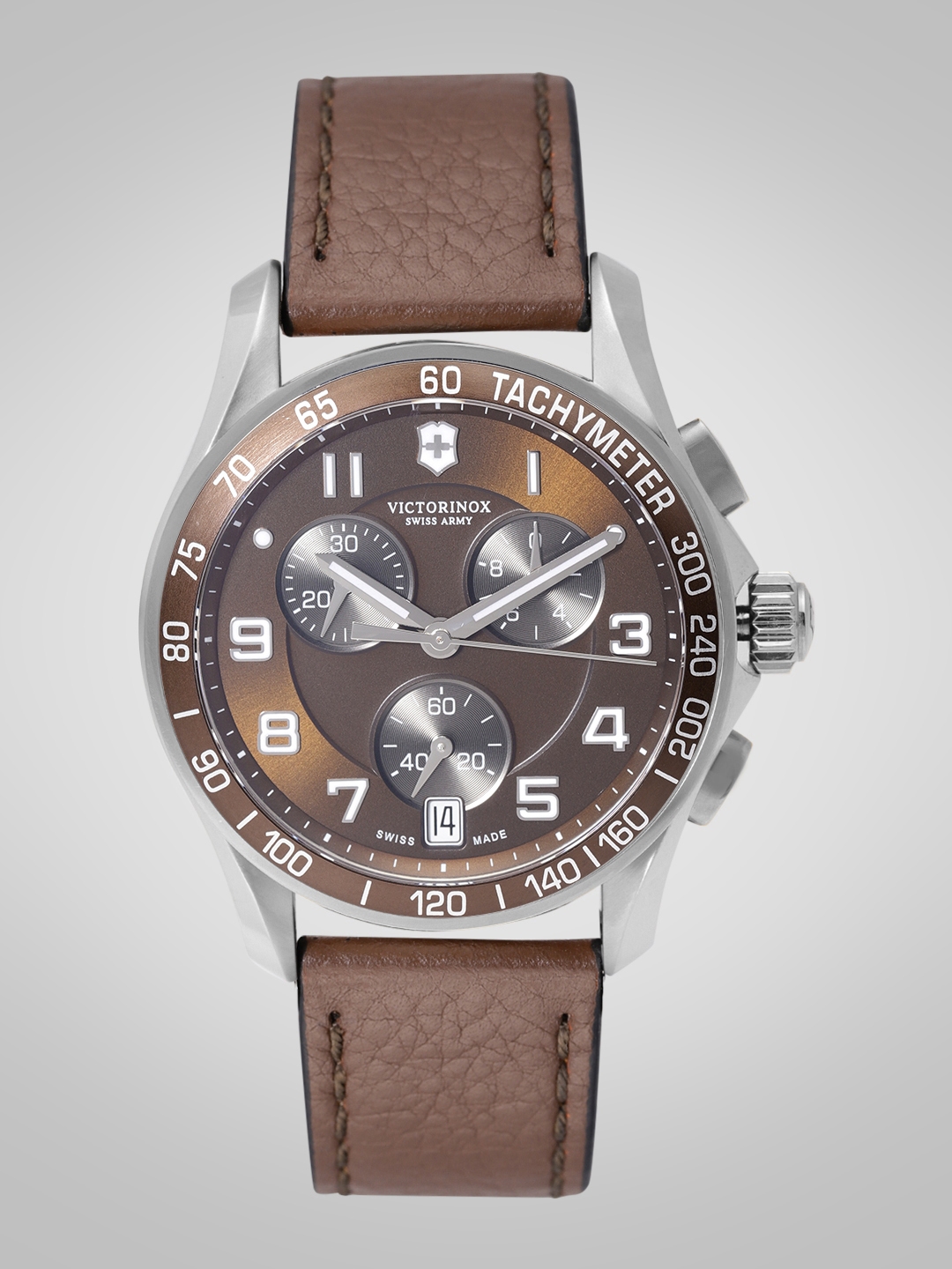 Buy Victorinox Men Brown Swiss Chronograph Watch 241498 Watches