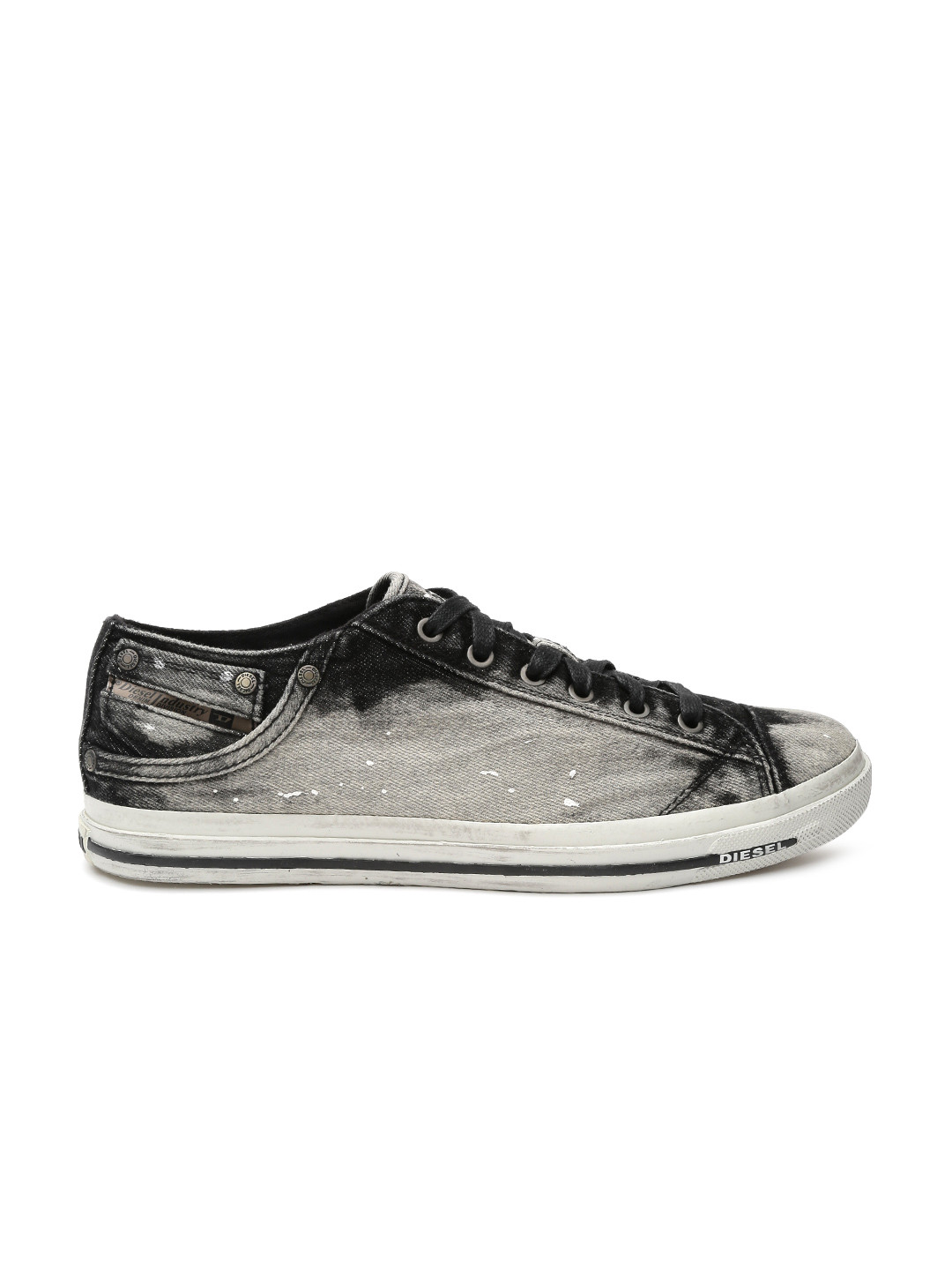 Washed Denim Sneakers - Casual Shoes 