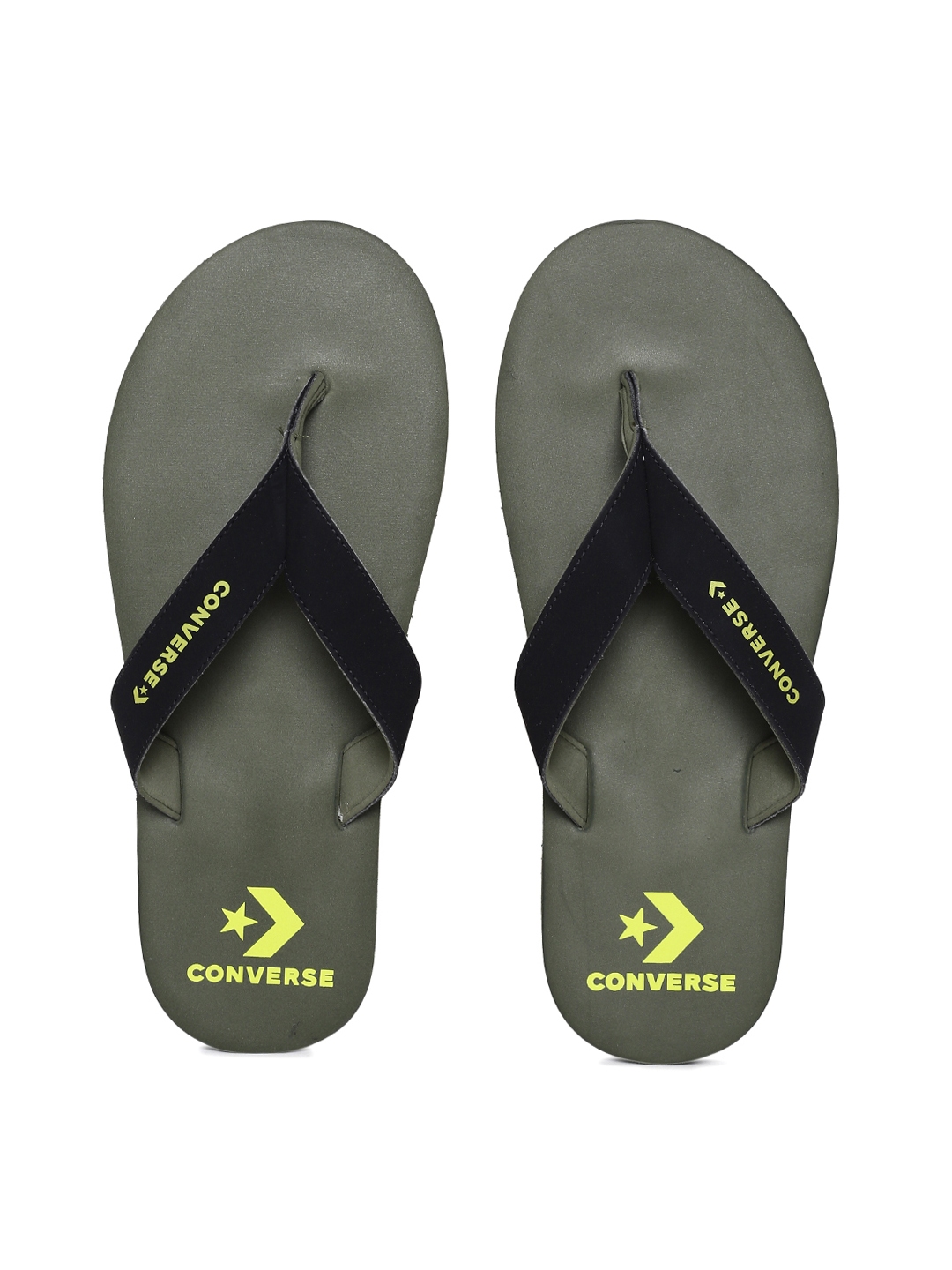 Buy Converse Men Olive Solid Thong Flip Flops Flip Flops for Men 6886551 Myntra