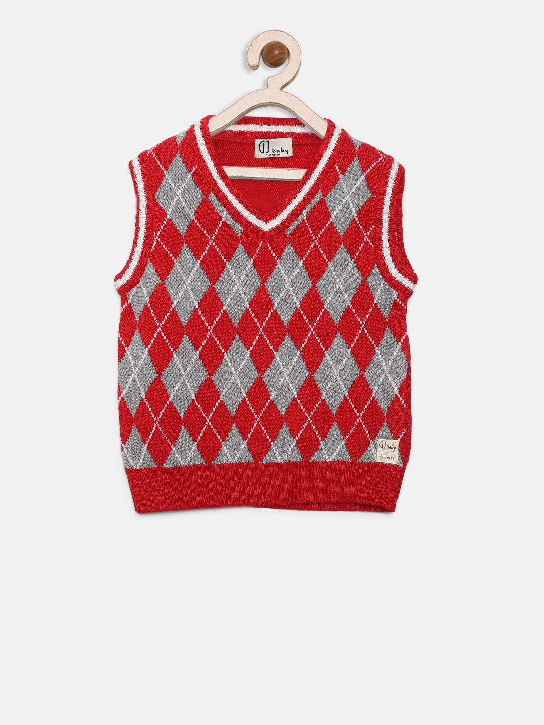 boys red sweater vest