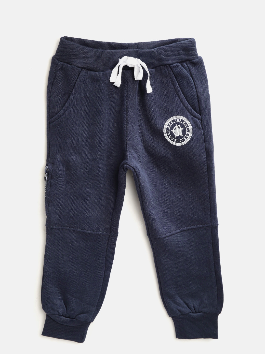 girls navy blue joggers