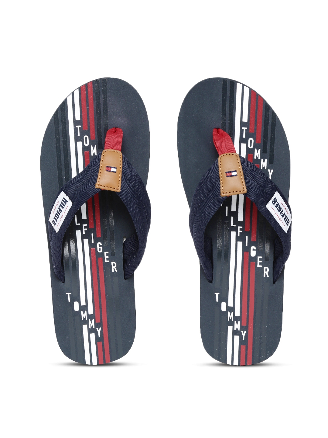 Tommy hilfiger navy blue hotsell flip flops