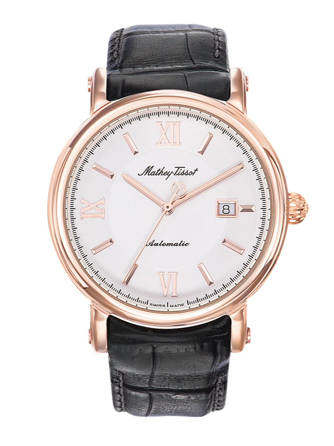 Mathey-Tissot Swiss Made Men Renaissance Automatic White Dial Watch H9030PI