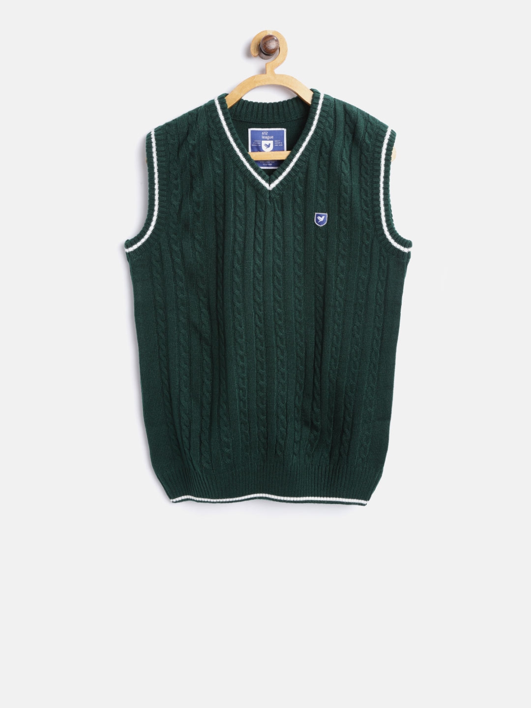boys green sweater vest