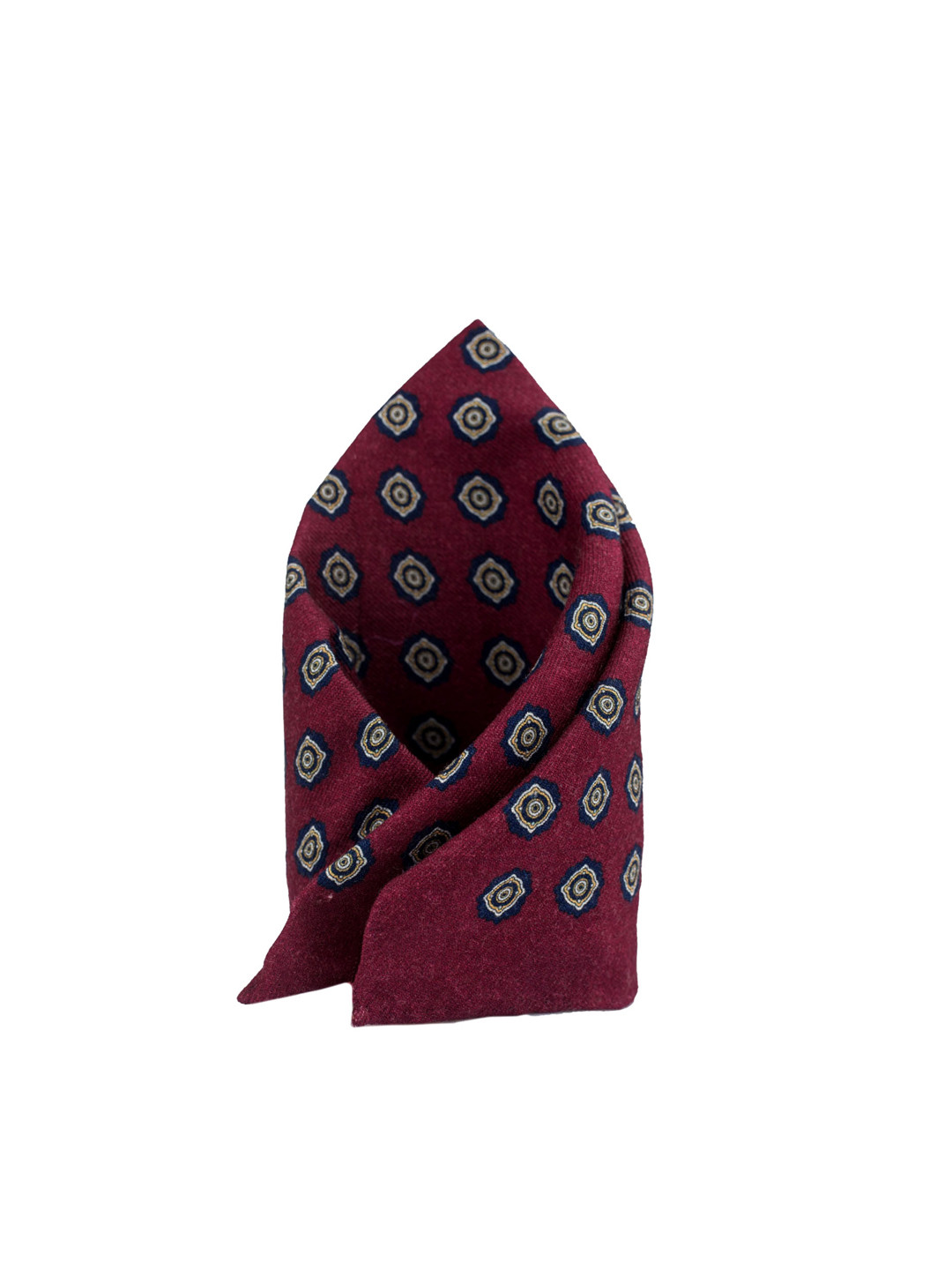 The Tie Hub Men Maroon Printed Woolen Pocket Square