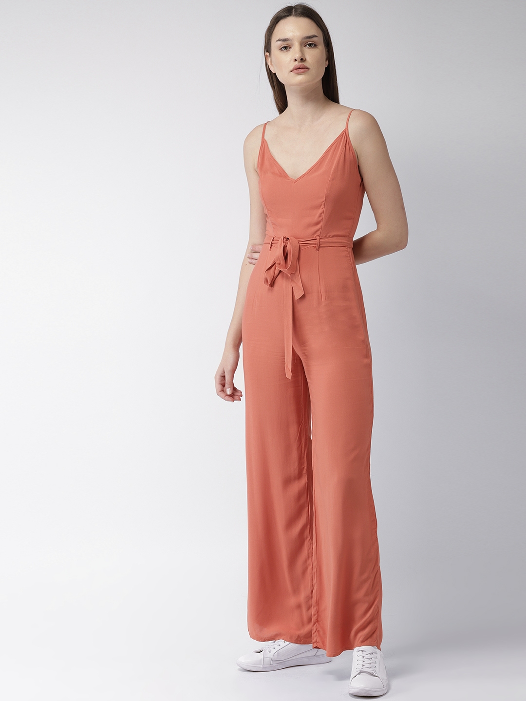 forever 21 rust jumpsuit