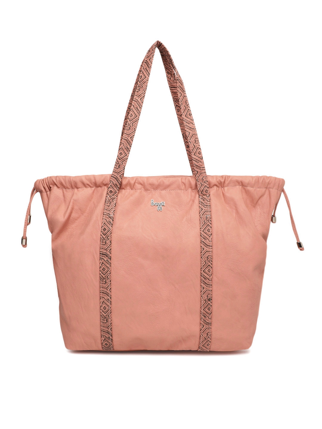 baggit pink solid shoulder bag