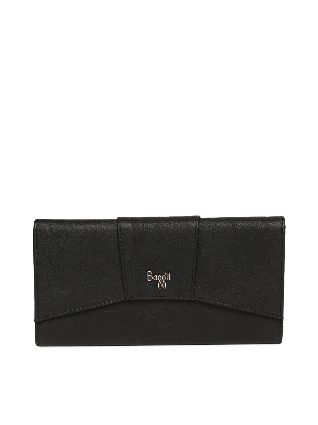 Baggit Navy Solid Tri-Fold Wallet for Women