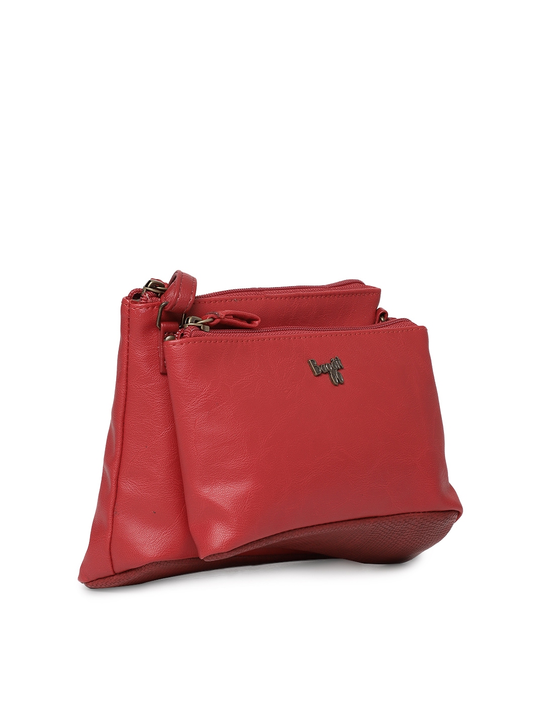 Baggit Red Solid Sling Bag Handbags For Women 6939909 Myntra Image