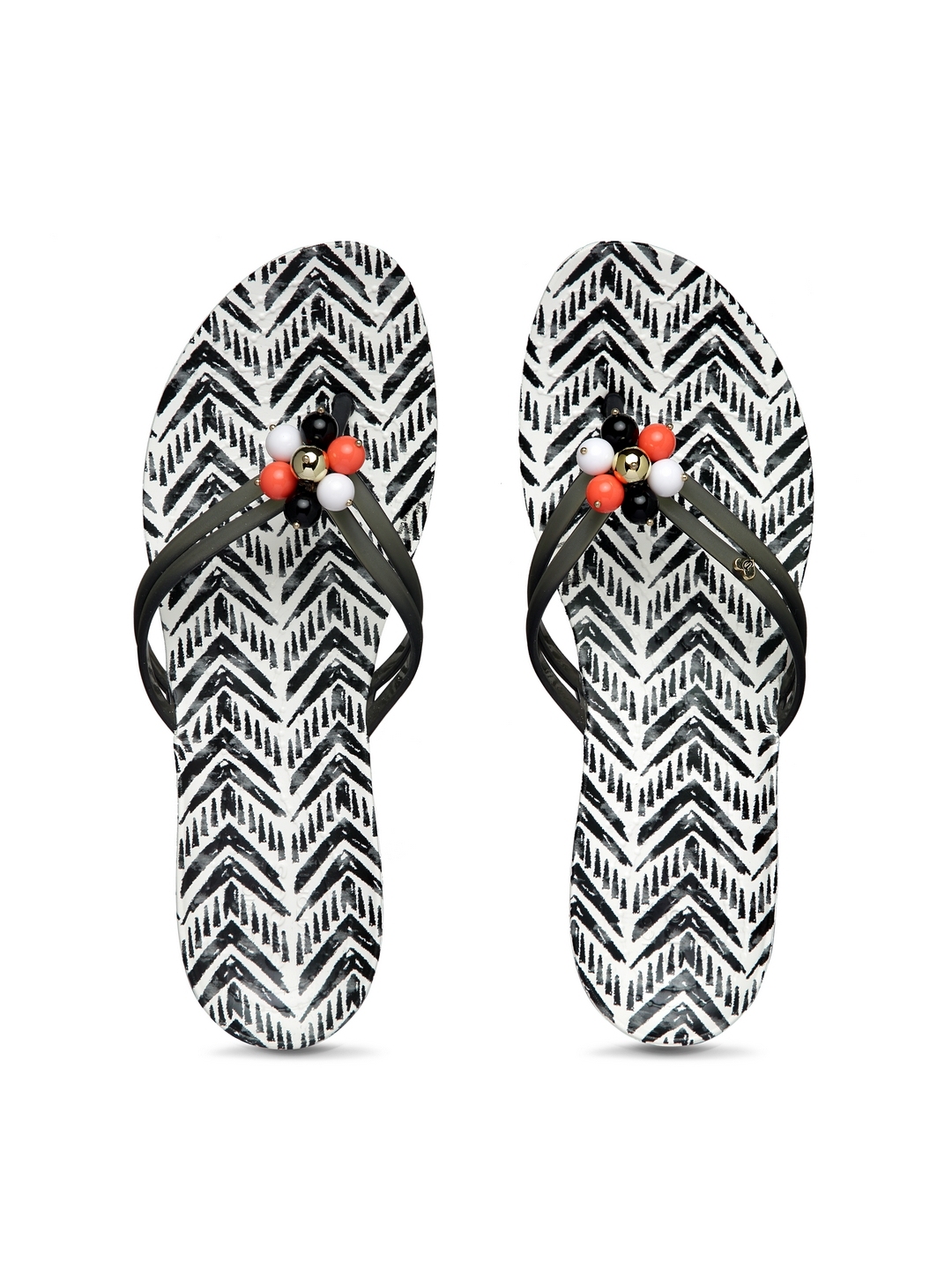 Buy Crocs Drew Women Black White Printed Thong Flip Flops - Flip Flops for  Women 6943225 | Myntra