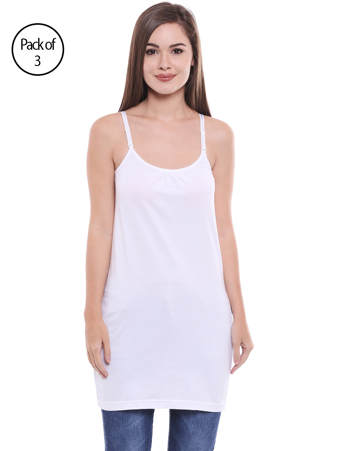 Bodycare Pack of 3 White Camisoles E47WWW