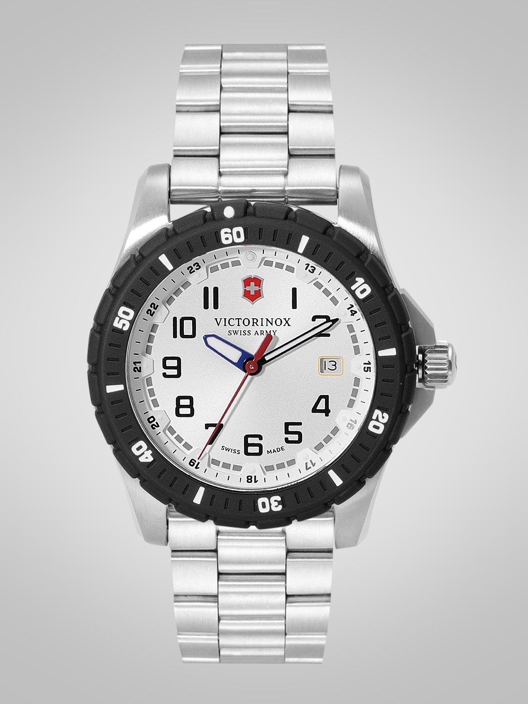 Buy Victorinox Men Silver Toned Swiss Analogue Watch 241677 Watches for Men 6943993 Myntra