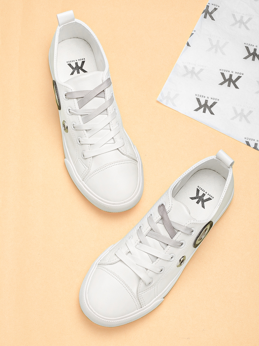 Kook n keech white cheap sneaker shoes