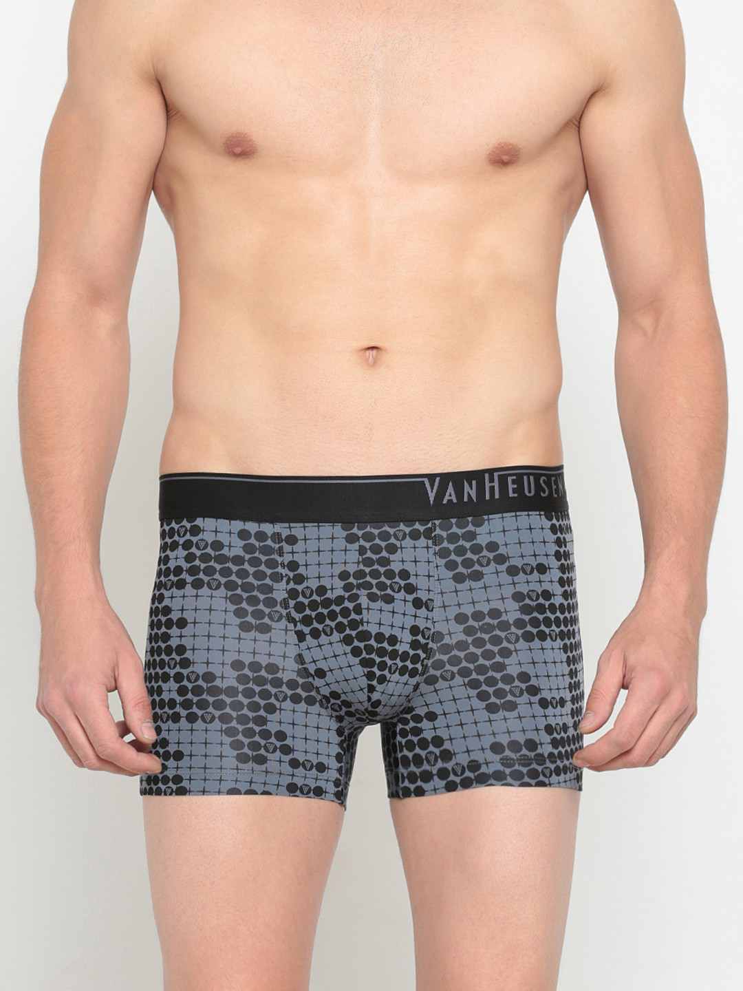 Van Heusen Innerwear Men Grey Printed Trunk IHITR1SPT130048