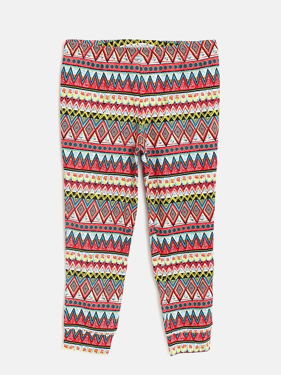 printed jeggings myntra