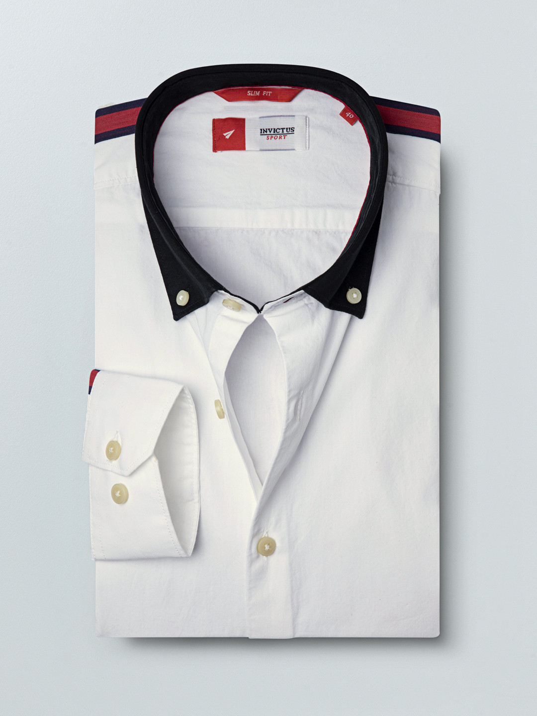 Buy INVICTUS Men White Regular Fit 