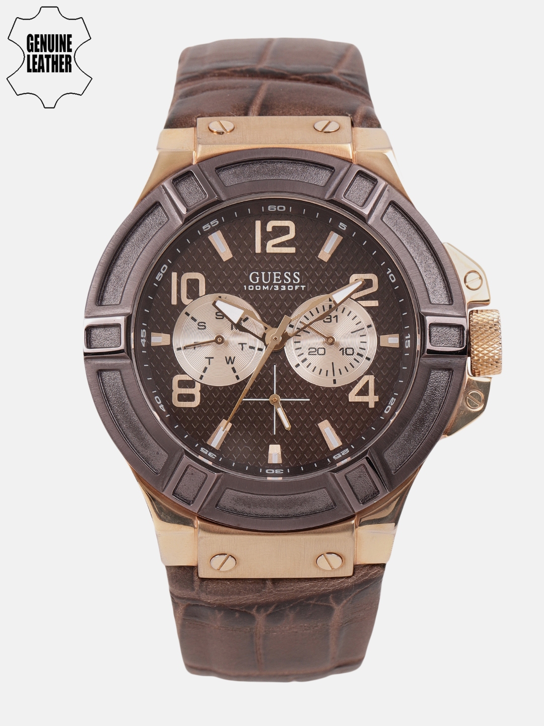 Guess cheap watch brown