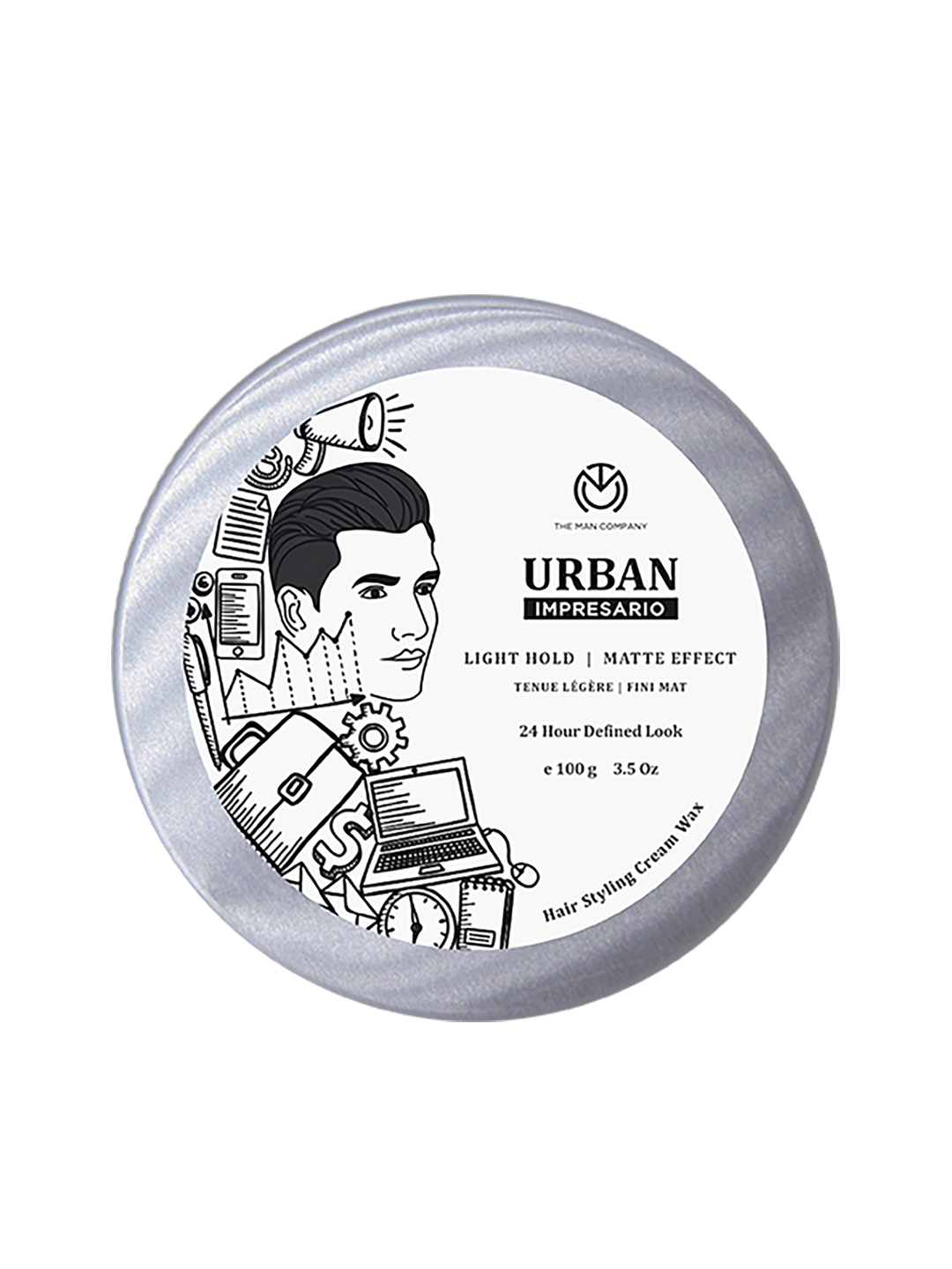 Buy THE MAN COMPANY Urban Impresario Hair Styling Cream Wax 100 G - Hair Gel  And Spray for Men 6982798 | Myntra