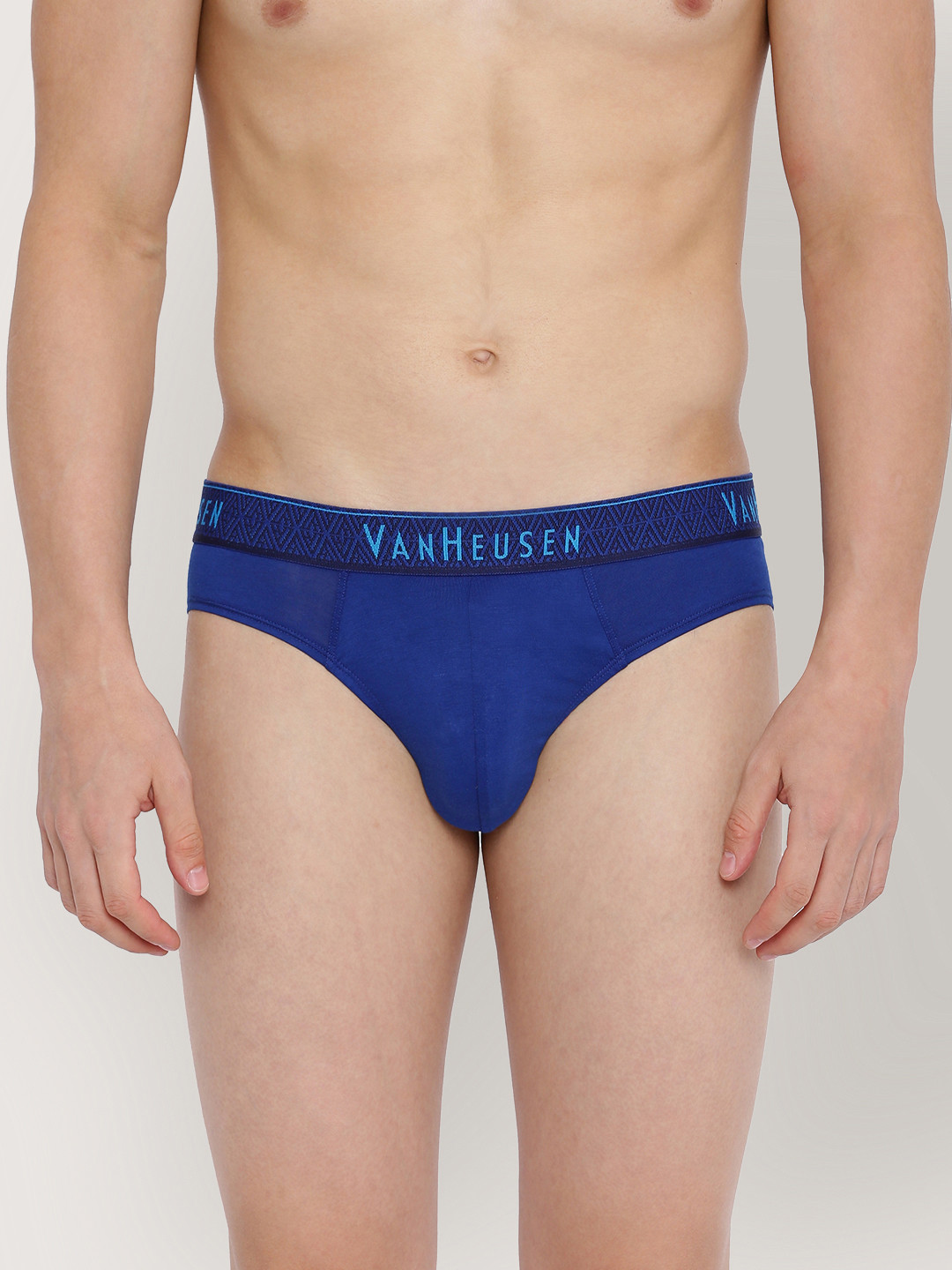 Van Heusen Innerwear Men Sodalite Blue Solid Colour Fresh Ultra Soft Brief