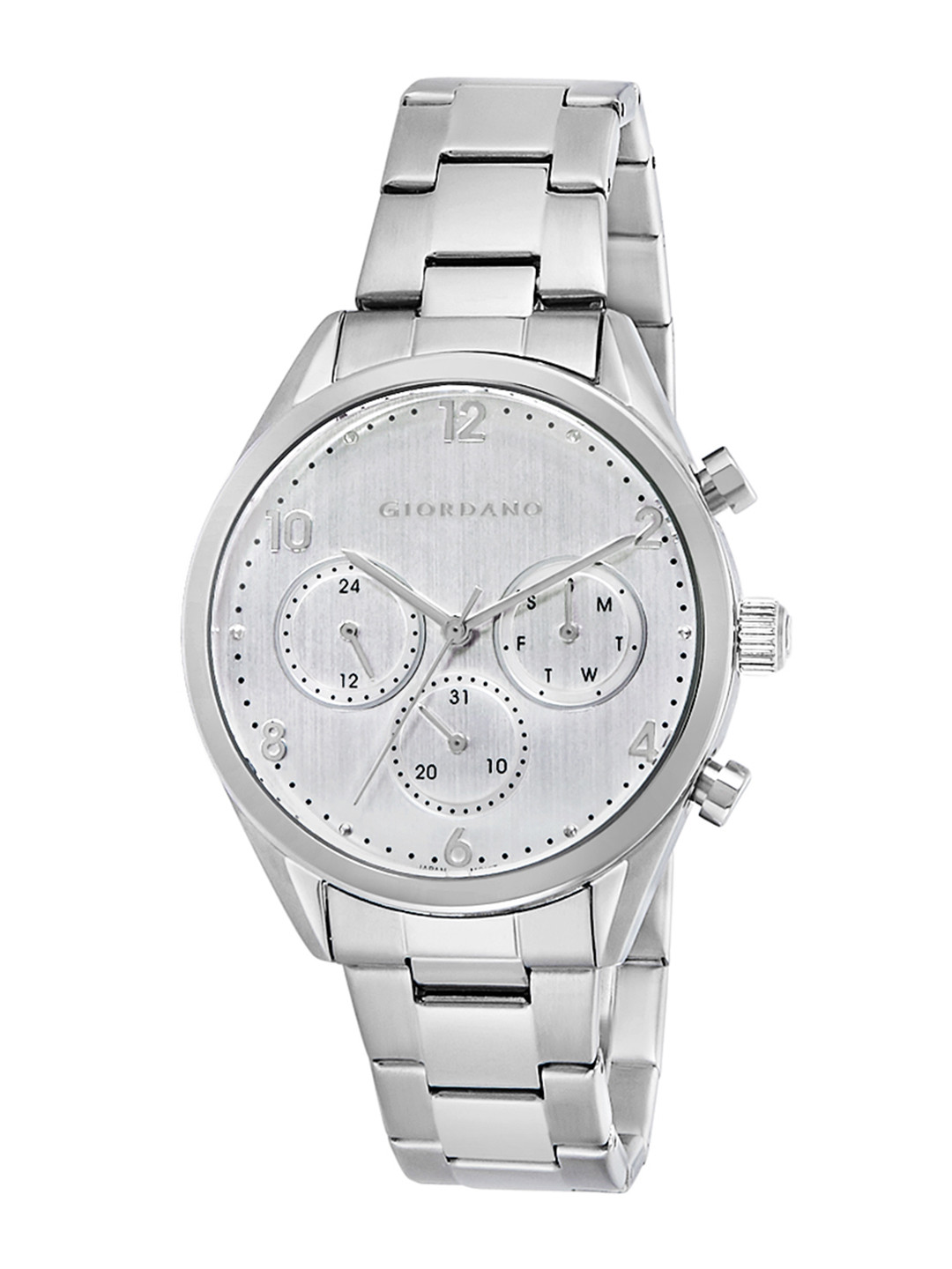 GIORDANO Men Silver-Toned Analogue Watch 1944-11