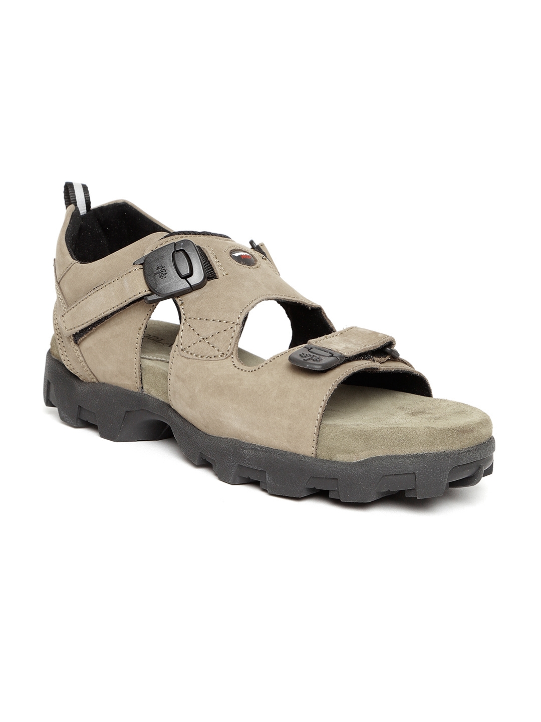 Buy Woodland Men Olive Green Leather Sandals - Sandals for Men 947145 |  Myntra