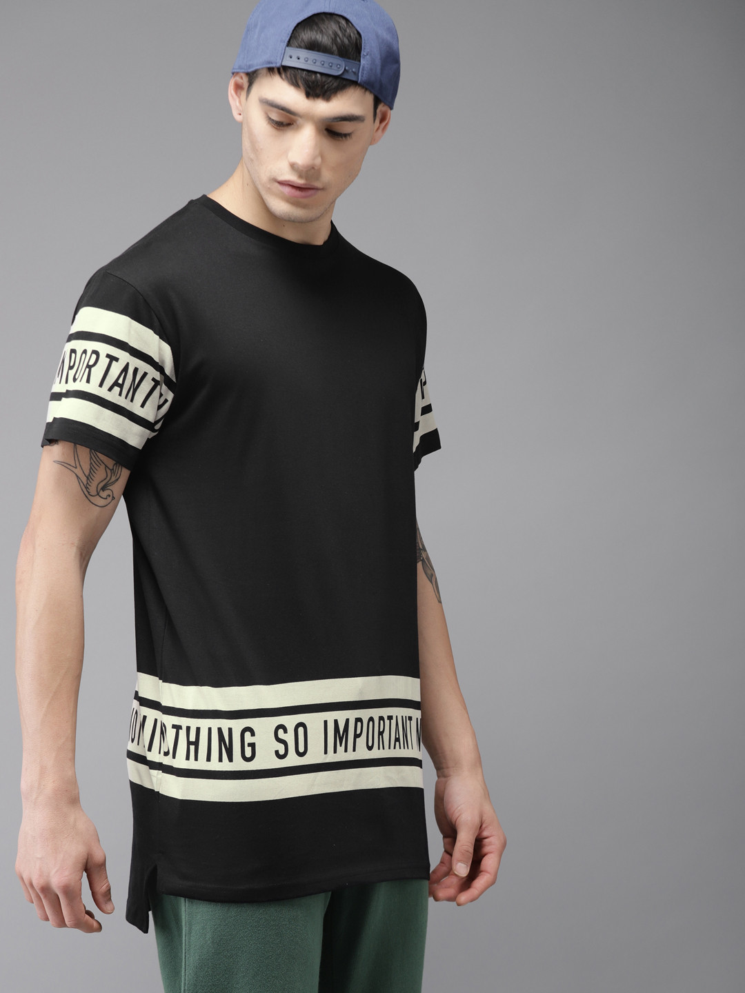 Buy Moda Rapido Men Black Printed Round 