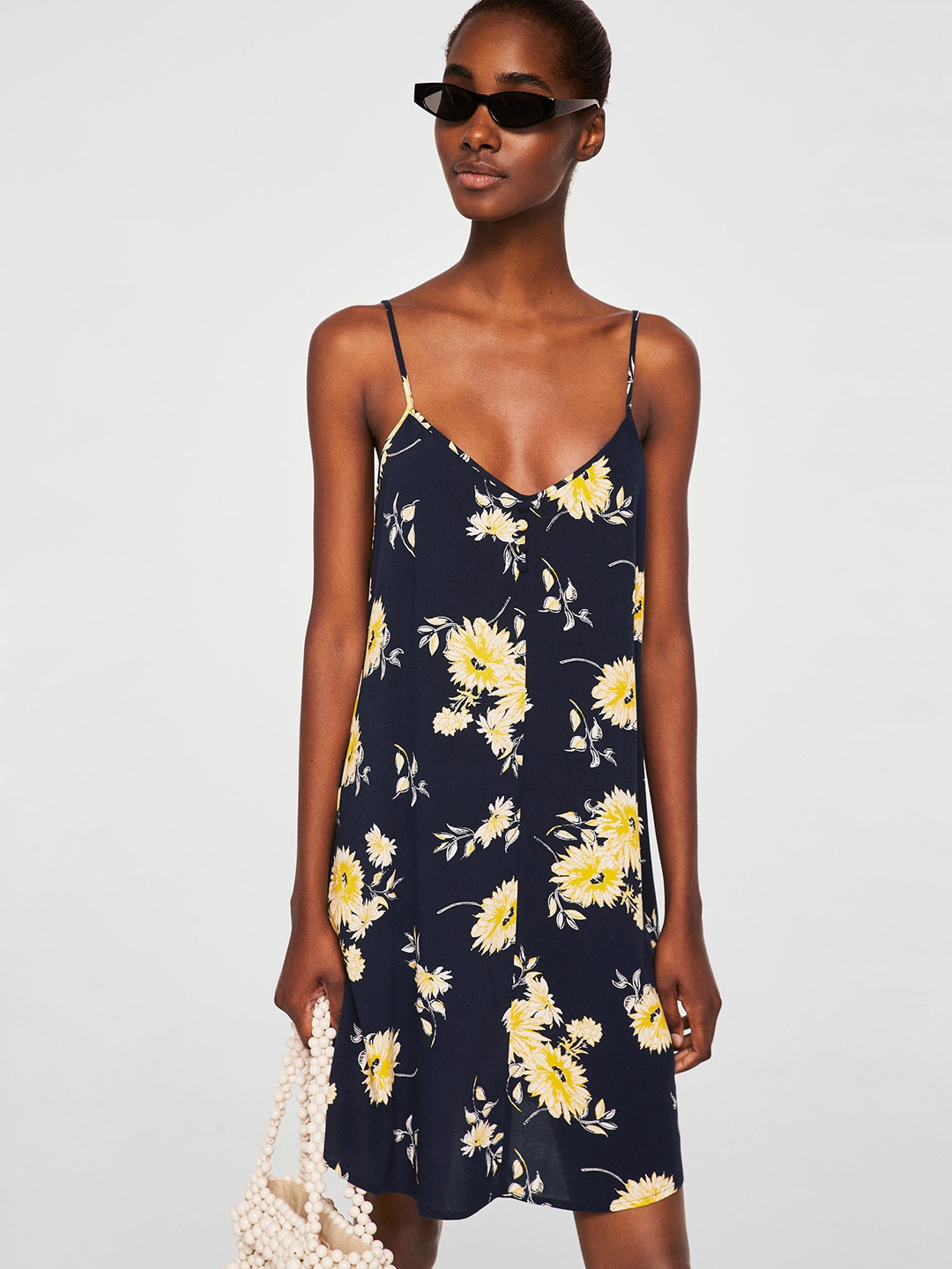 Mango blue hot sale floral dress