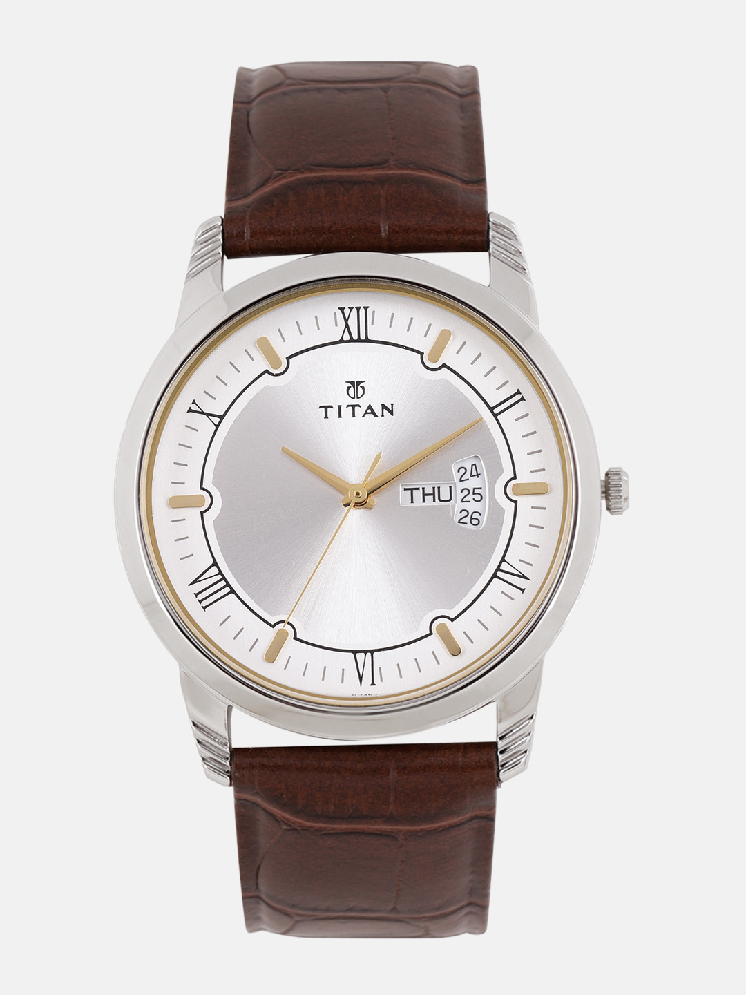 Titan Men Silver-Toned Analogue Watch 1774SL01_OR