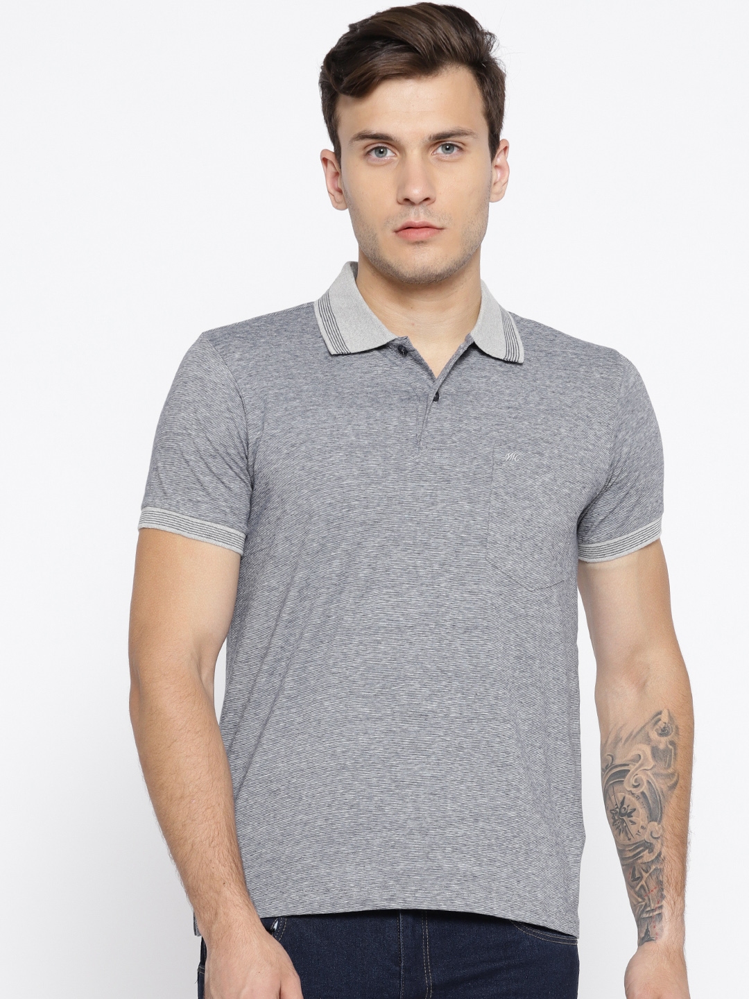 myntra collar t shirt