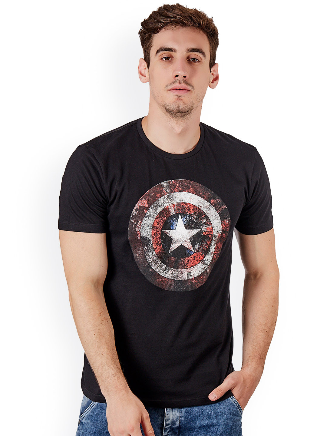Buy Free Authority Men Black Captain 