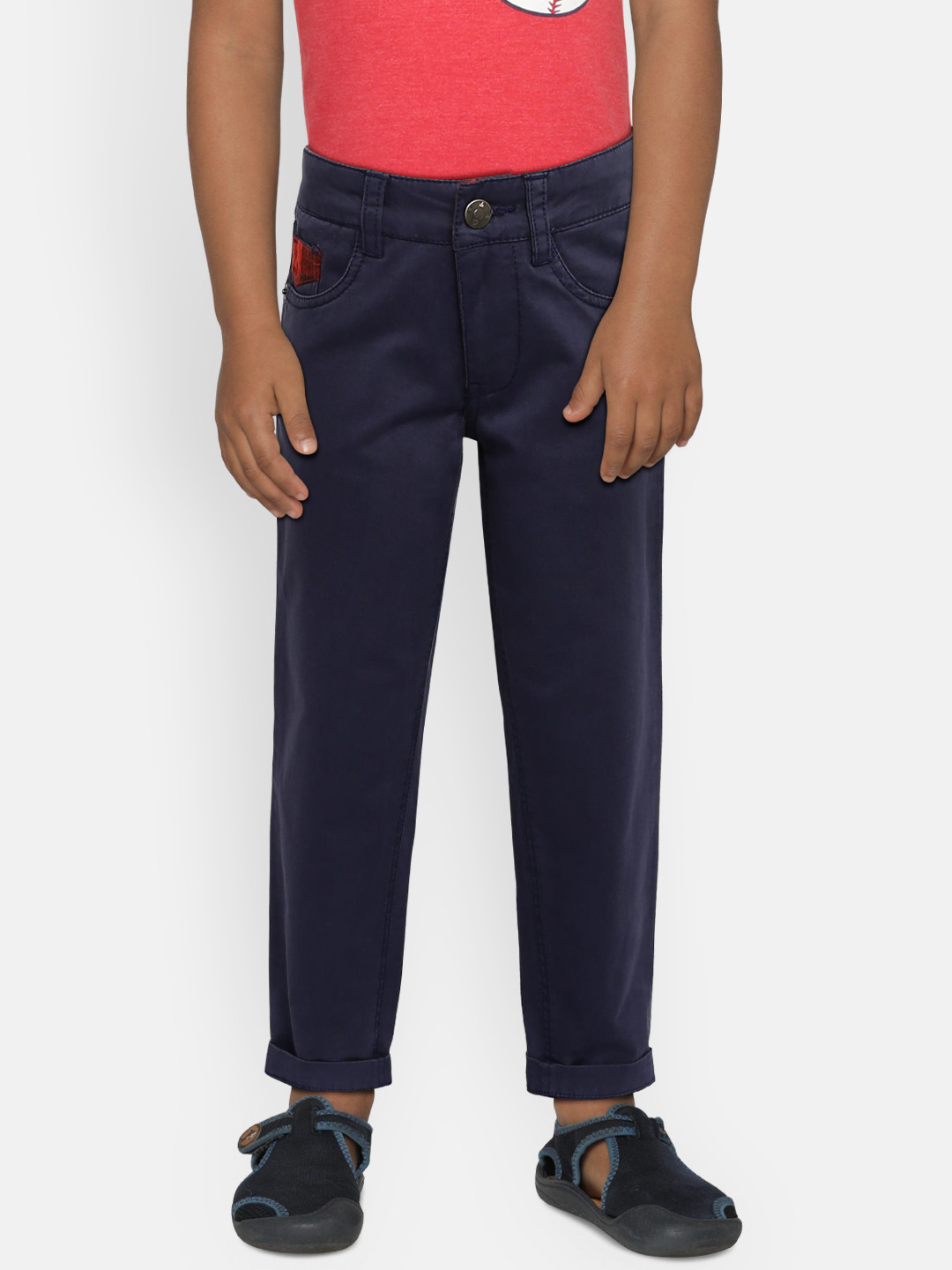 boys navy chinos