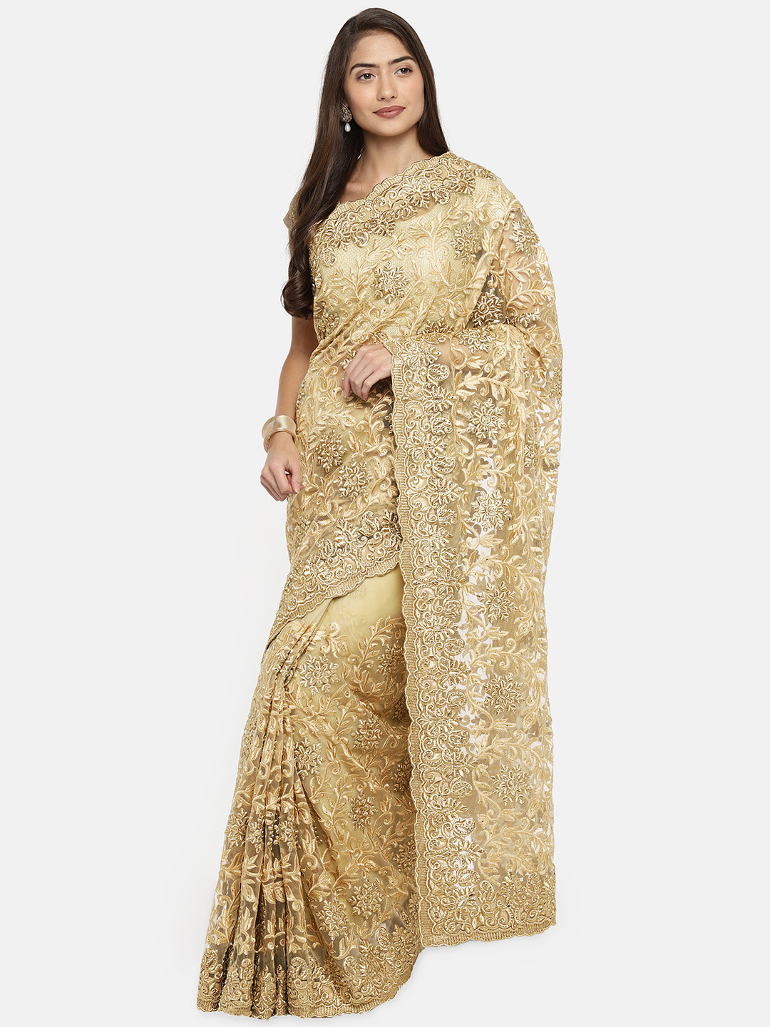 myntra net saree