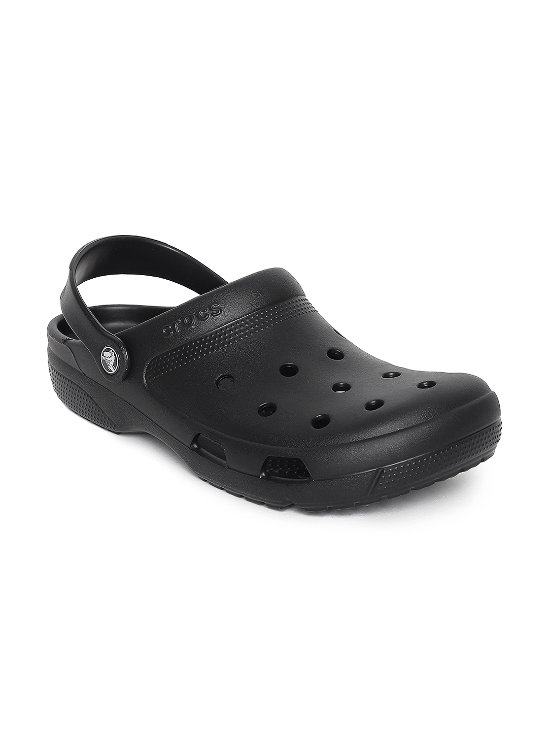 crocs black solid clogs