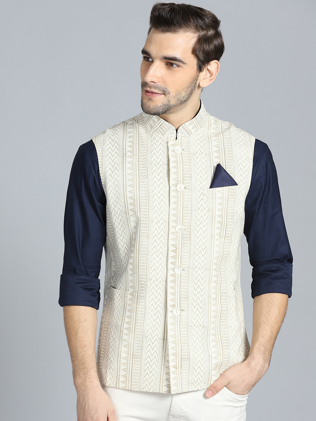 cream colour modi jacket