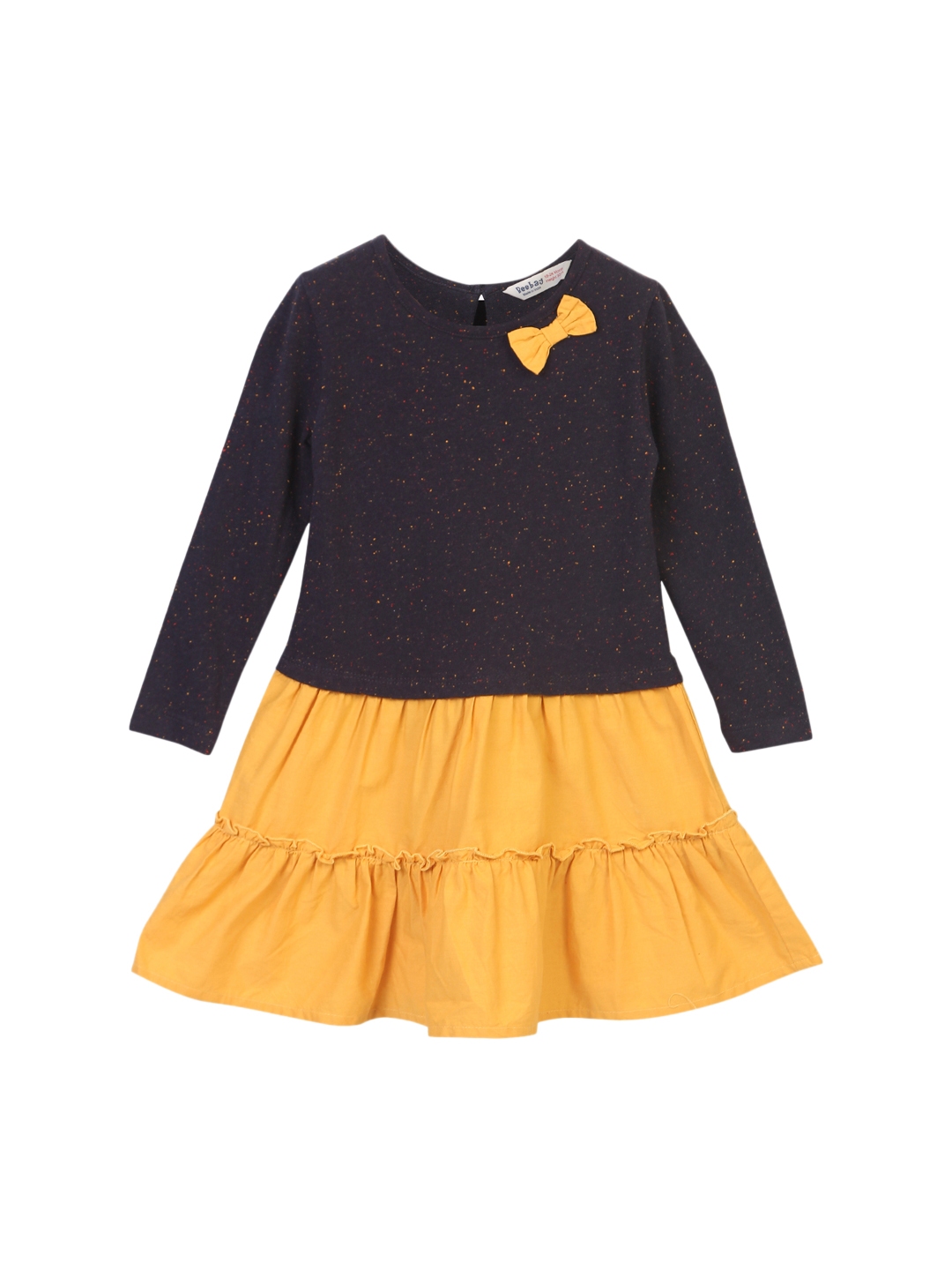 Navy and Yellow Girls Dress