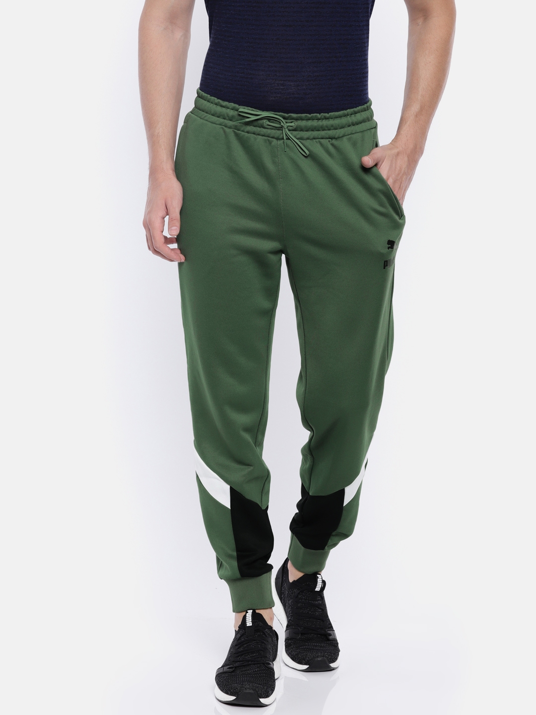 khaki green puma jumper