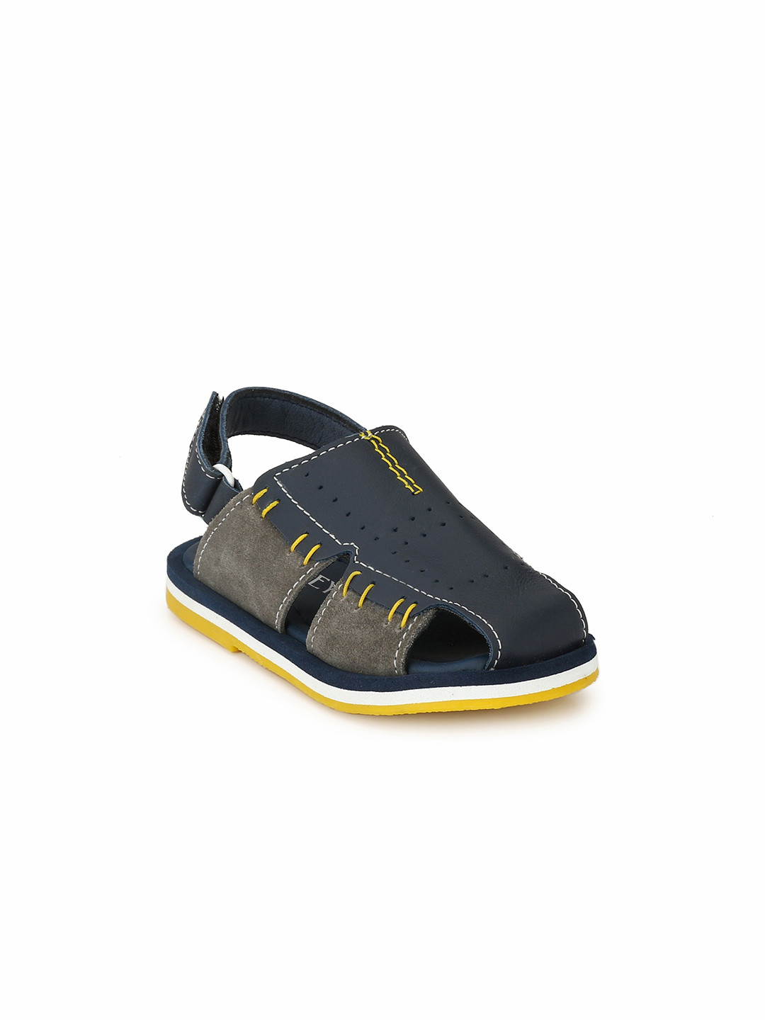 TUSKEY Boys Blue Genuine Leather Comfort Sandals