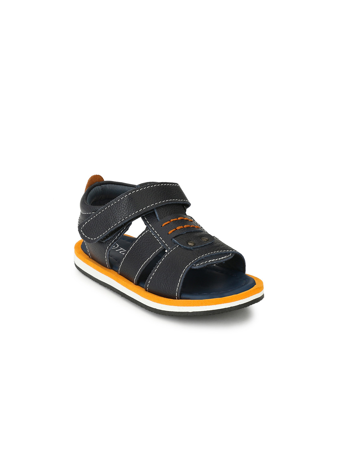 TUSKEY Boys Blue Genuine Leather Comfort Sandals