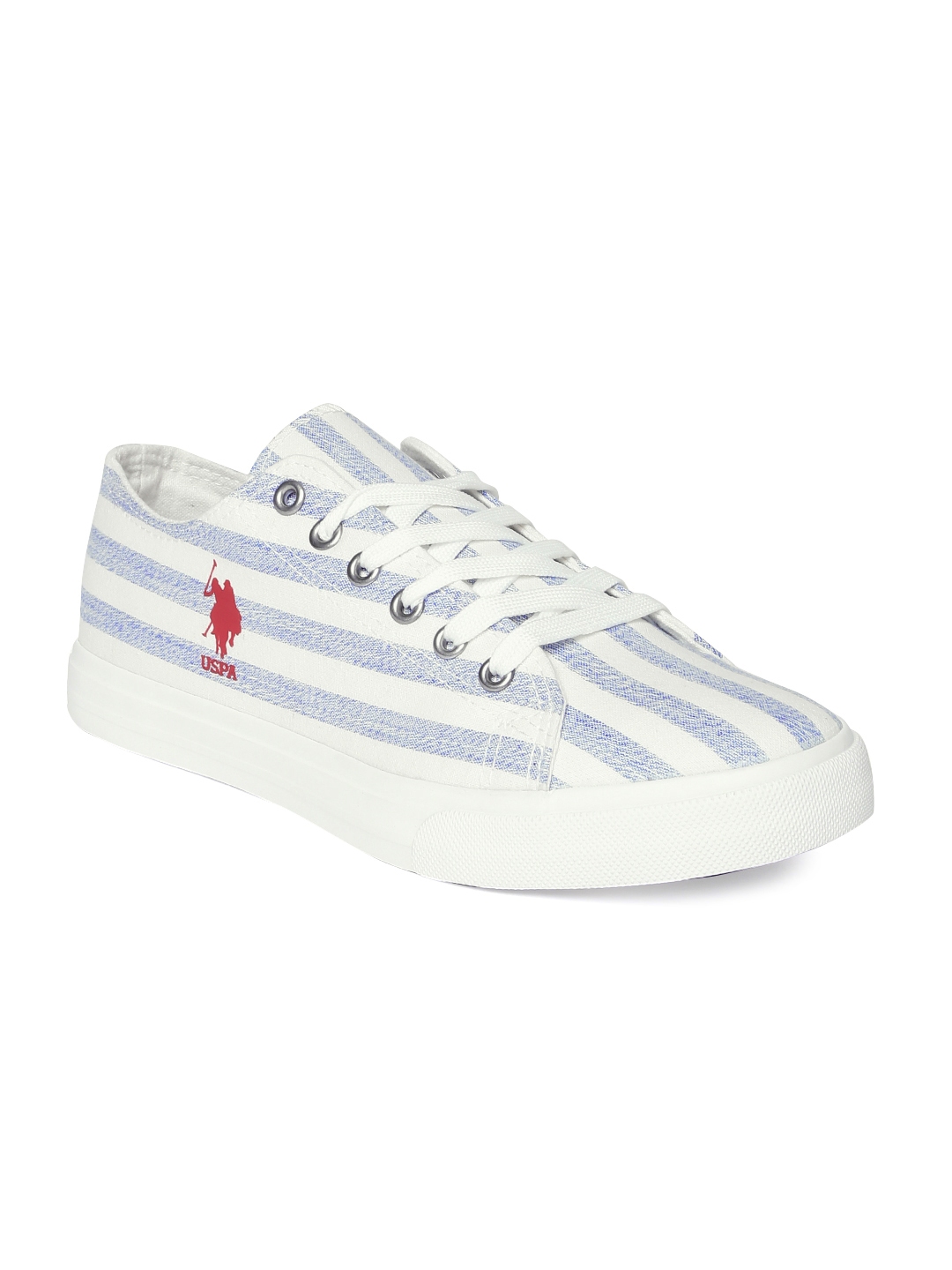 blue and white polo shoes
