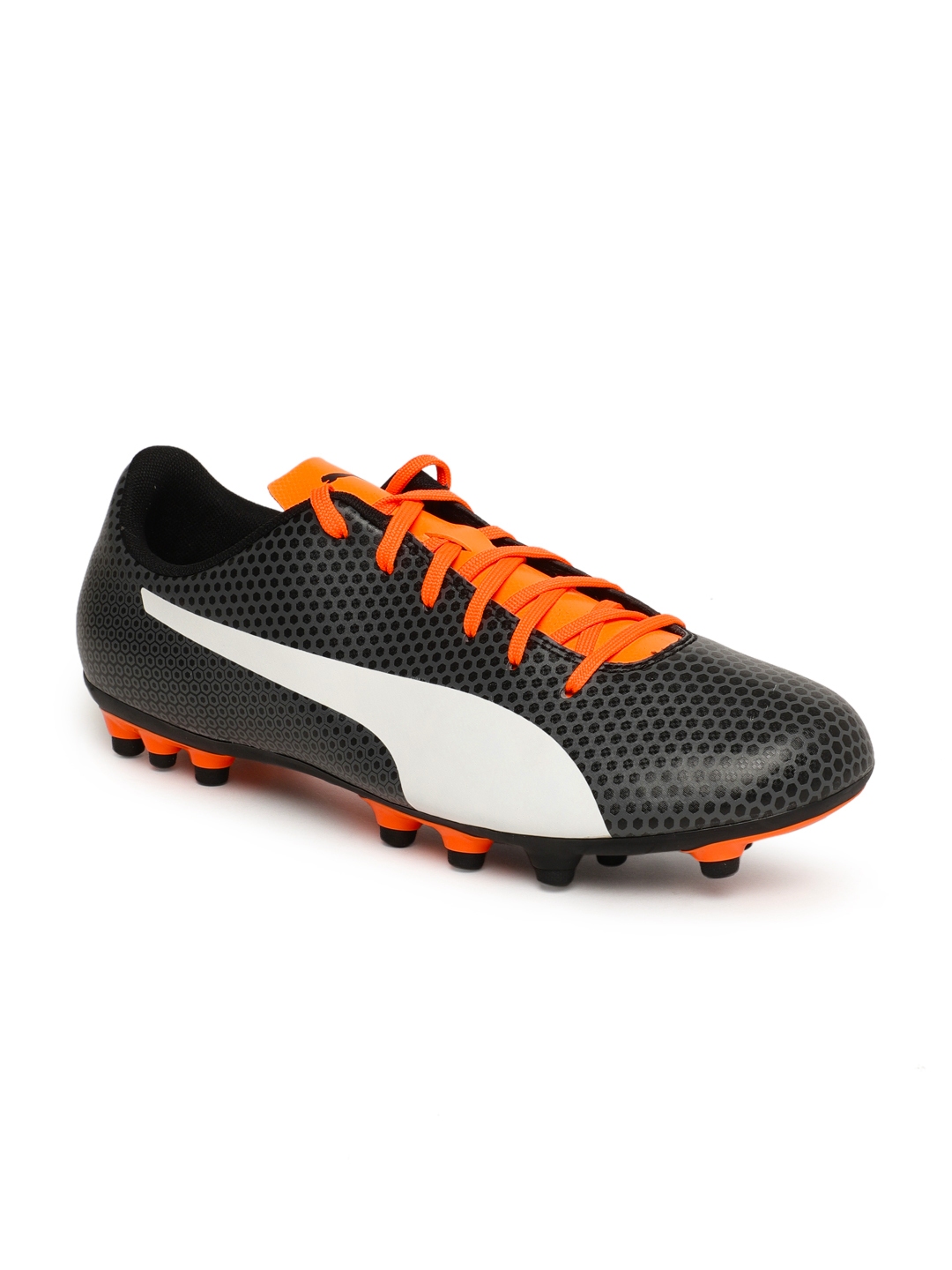 Buy Puma Men Black Orange Puma Spirit Ag Football Shoes Sports