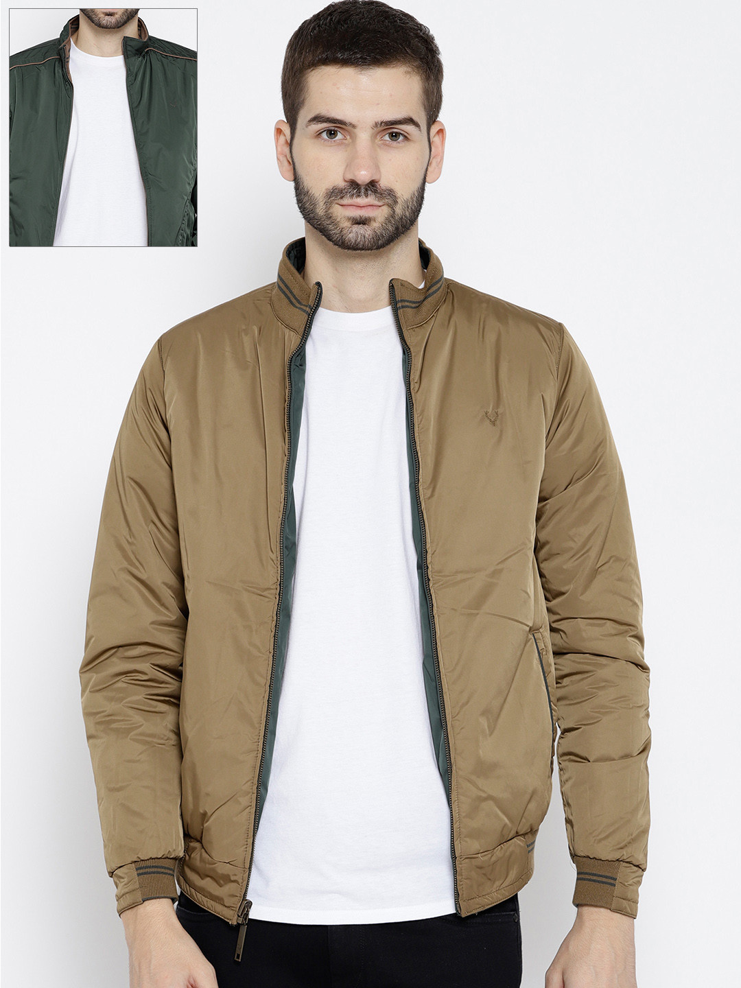 allen solly green jacket