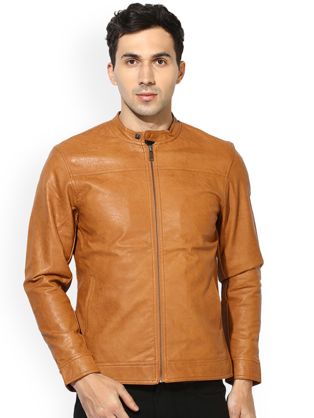Red tape leather jacket Outlet