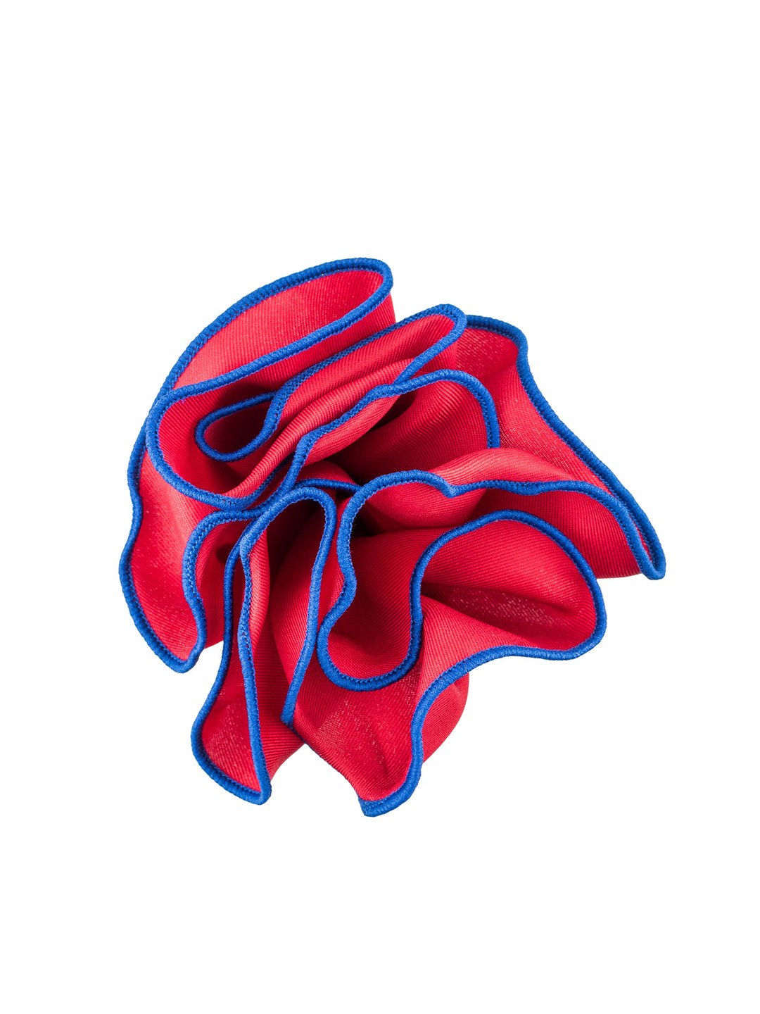 The Tie Hub Men Red Round Pocket Square