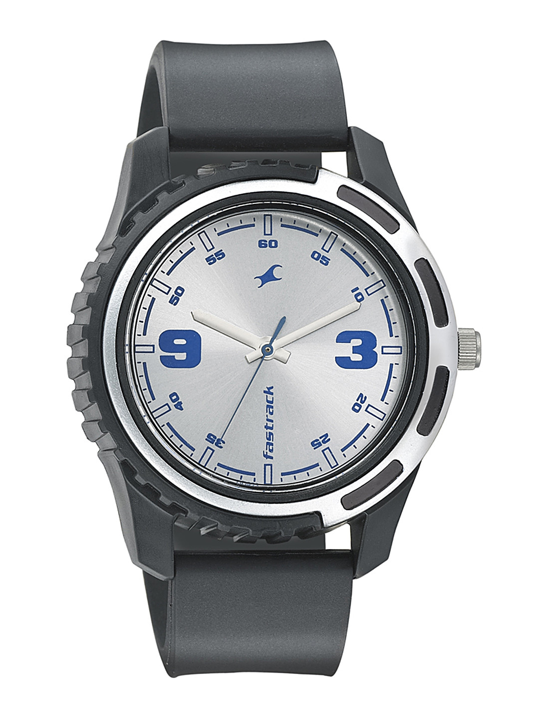 Fastrack Men Silver-Toned Dial Watch 3114PP02